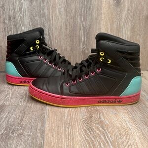 Adidas Adi High EXT Women’s Black Pink Retro High Top Sneakers Size 8 | G65308